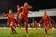 LONDON, ENGLAND - FEBRUARY 12: Steven Gerrard of Liverpool celebrates scoring their third goal from the penalty spot during the Barclays Premier League match between Fulham and Liverpool at Craven Cottage on February 12, 2014 in London, England. (Photo