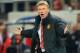 PIRAEUS, GREECE - FEBRUARY 25: Manchester United manager David Moyes reacts on the touchline during the UEFA Champions League Round of 16 first leg match between Olympiacos FC and Manchester United at Karaiskakis Stadium on February 25, 2014 in Piraeus,