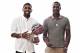 NEW ORLEANS, LA - FEBRUARY 13: Kyrie Irving and Dioin Waiters of the Cleveland Cavaliers poses for portraits during the NBAE Circuit as part of 2014 All-Star Weekend at the Hyatt Regency Hotel on February 13, 2014 in New Orleans, Louisiana. NOTE TO USER: