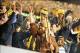 Nov 9, 2013; Morgantown, WV, USA; The West Virginia Mountaineers mascot high fives fans during the game against the Texas Longhorns at Milan Puskar Stadium. Mandatory Credit: Evan Habeeb-USA TODAY Sports