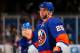 UNIONDALE, NY - JANUARY 27: Thomas Vanek #26 of the New York Islanders skates against the Boston Bruins at Nassau Veterans Memorial Coliseum on January 27, 2014 in Uniondale, New York. The Bruins defeated the Islanders 6-3. (Photo by Mike Stobe/NHLI via