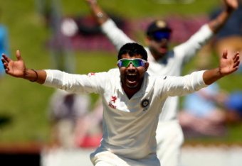 WELLINGTON, NEW ZEALAND - FEBRUARY 16:  Ravindra Jadeja of India appeals during day three of the 2nd Test match between New Zealand and India at the Basin Reserve on February 16, 2014 in Wellington, New Zealand.  (Photo by Phil Walter/Getty Images)