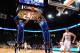 ATLANTA, GA - FEBRUARY 18: Rasheed Sulaimon #14 and Amile Jefferson #21 of the Duke Blue Devils go up for a rebound against the Georgia Tech Yellow Jackets at McCamish Pavilion on February 18, 2014 in Atlanta, Georgia. (Photo by Scott Cunningham/Getty Ima