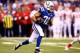 INDIANAPOLIS, IN - JANUARY 04: Running back Donald Brown #31 of the Indianapolis Colts carries the ball against the Kansas City Chiefs during a Wild Card Playoff game at Lucas Oil Stadium on January 4, 2014 in Indianapolis, Indiana. (Photo by Andy Lyons