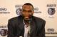 CHARLOTTE, NC - JULY 10: Al Jefferson #25 of the Charlotte Bobcats speaks to the media at his introductory press conference as a member of the Bobcats at the Time Warner Cable Arena in Charlotte, North Carolina on July 10, 2013. NOTE TO USER: User expre