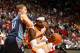 MIAMI, FL - MARCH 3: LeBron James #6 of the Miami Heat drives to the basket against Luke Ridnour #13 of the Charlotte Bobcats at the American Airlines Arena in Miami, Florida on Mar. 3, 2014. NOTE TO USER: User expressly acknowledges and agrees that, by