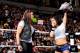 AJ Lee upset with Tamina Snuka at Elimination Chamber