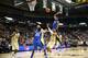 WINSTON-SALEM, NC - MARCH 05: Devin Thomas #2 of the Wake Forest Demon Deacons tries to stop Jabari Parker #1 of the Duke Blue Devils during their game at Joel Coliseum on March 5, 2014 in Winston-Salem, North Carolina. (Photo by Streeter Lecka/Getty Im