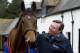 LAMBOURN, ENGLAND - MARCH 16: Nicky Henderson poses with Cheltenham Gold Cup winner Bobs Worth at Seven Barrows Stables on March 16, 2013 in Lambourn, England. (Photo by Alan Crowhurst/Getty Images)