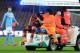 NAPLES, ITALY - MARCH 09: Kevin Strootman of Roma goes off injured during the Serie A match between SSC Napoli and AS Roma at Stadio San Paolo on March 9, 2014 in Naples, Italy. (Photo by Giuseppe Bellini/Getty Images)