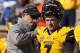 Missouri QB Maty Mauk (right) and head coach Gary Pinkel