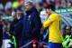STOKE ON TRENT, ENGLAND - MARCH 01: Arsene Wenger of Arsenal bring on substitute Mesut Ozil during the Barclays Premier League match between Stoke City and Arsenal at Britannia Stadium on March 1, 2014 in Stoke on Trent, England. (Photo by Laurence Grif