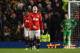 MANCHESTER, ENGLAND - FEBRUARY 09: Wayne Rooney of Manchester United reacts after Fulham's second goal during the Barclays Premier League match between Manchester United and Fulham at Old Trafford on February 9, 2014 in Manchester, England. (Photo by Mi