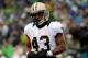 SEATTLE, WA - JANUARY 11: Running back Darren Sproles #43 of the New Orleans Saints reacts in the second quarter while taking on the Seattle Seahawks during the NFC Divisional Playoff Game at CenturyLink Field on January 11, 2014 in Seattle, Washington.