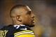 Aug 10, 2013; Pittsburgh, PA, USA; Pittsburgh Steelers linebacker LaMarr Woodley (56) on the sidelines against the New York Giants during the first half at Heinz Field. Mandatory Credit: Jason Bridge-USA TODAY Sports
