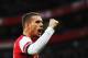 LONDON, ENGLAND - FEBRUARY 16: Lukas Podolski of Arsenal celebrates scoring during the FA Cup Fifth Round match between Arsenal and Liverpool at the Emirates Stadium on February 16, 2014 in London, England. (Photo by Shaun Botterill/Getty Images)