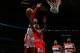 WASHINGTON, DC - APRIL 2: John Wall #2 of the Washington Wizards blocks a shot against Luol Deng #9 of the Chicago Bulls during the game at the Verizon Center on April 2, 2013 in Washington, DC. NOTE TO USER: User expressly acknowledges and agrees that, b