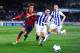 SAN SEBASTIAN, SPAIN - FEBRUARY 22: Neymar of FC Barcelona duels for the ball with Joseba Zaldua of Real Sociedad during the La Liga match between Real Sociedad and FC Barcelona at Estadio Anoeta on February 22, 2014 in San Sebastian, Spain. (Photo by D