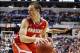Mar 14, 2014; Indianapolis, IN, USA; Ohio State Buckeyes guard Aaron Craft (4) looks to make a pass on the baseline against the Nebraska Cornhuskers in the quarterfinals of the Big Ten college basketball tournament at Bankers Life Fieldhouse. Ohio State d