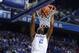 LEXINGTON, KY - DECEMBER 10: Aaron Harrison #2 of the Kentucky Wildcats dunks the ball during the game against the Boise State Broncos at Rupp Arena on December 10, 2013 in Lexington, Kentucky. (Photo by Andy Lyons/Getty Images)