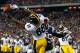 FOXBORO, MA - NOVEMBER 03: Emmanuel Sanders #88 of the Pittsburgh Steelers misses an attempted pass in the endzone in front of Kyle Arrington #25 of the New England Patriots in the second quarter at Gillette Stadium on November 3, 2013 in Foxboro, Massac
