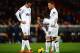 LONDON, ENGLAND - FEBRUARY 22: Robin Van Persie, Juan Mata and Wayne Rooney of Manchester United stand over a free kick during the Barclays Premier League match between Crystal Palace and Manchester United at Selhurst Park on February 22, 2014 in London,