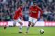 WEST BROMWICH, ENGLAND - MARCH 08: Robin van Persie and Juan Mata of Manchester United in action during the Barclays Premier League match between West Bromwich Albion and Manchester United at The Hawthorns on March 8, 2014 in West Bromwich, England. (Ph