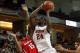 Nov 21, 2013; Charleston, SC, USA; Davidson Wildcats forward De'Mon Brooks (24) goes up for a shot over Georgia Bulldogs forward Donte' Williams (15) during the first half at TD Arena. Mandatory Credit: Jeremy Brevard-USA TODAY Sports