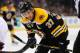 BOSTON, MA - MARCH 6: Patrice Bergeron #37 of the Boston Bruins waits for a face off against the Washington Capitals at the TD Garden on March 6, 2014 in Boston, Massachusetts. (Photo by Brian Babineau/NHLI via Getty Images)