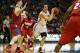 Mar 20, 2014; Buffalo, NY, USA; Ohio State Buckeyes guard Aaron Craft (4) looks to pass against the Ohio State Buckeyes in the first half of a men's college basketball game during the second round of the 2014 NCAA Tournament at First Niagara Center. Mand