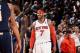 NEW YORK, NY - MARCH 19: Carmelo Anthony #7 of the New York Knicks stands on the court during a game against the Indiana Pacers at Madison Square Garden in New York City on March 19, 2014. NOTE TO USER: User expressly acknowledges and agrees that, by dow