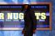 NEWARK, NJ - JUNE 23: Kenneth Faried from Morehead State walks on stage after he was drafted #22 overall by the Denver Nuggets in the first round during the 2011 NBA Draft at the Prudential Center on June 23, 2011 in Newark, New Jersey. NOTE TO USER: Us