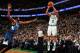 BOSTON, MA - DECEMBER 16: Avery Bradley #0 of the Boston Celtics shoots the ball against Corey Brewer #13 of the Minnesota Timberwolves on December 16, 2013 at the TD Garden in Boston, Massachusetts. NOTE TO USER: User expressly acknowledges and agrees t