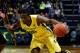EUGENE, OR - NOVEMBER 29: Johnathan Loyd #10 of the Oregon Ducks dribbles agianst the Pacific Tigers on November 29, 2013 at Matthew Knight Arena in Eugene, Oregon. (Photo by Jonathan Ferrey/Getty Images)