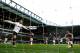 LONDON, ENGLAND - MARCH 22: Wayne Rooney of Manchester United celebrates after scoring his team's second goal during the Barclays Premier League match between West Ham United and Manchester United at Boleyn Ground on March 22, 2014 in London, England. (