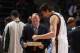 MILWAUKEE, WI - DECEMBER 27: Head coach Scott Skiles and Andrew Bogut #6 of the Milwaukee Bucks discuss strategy during the game against the Detroit Pistons on December 27, 2008 at the Bradley Center in Milwaukee, Wisconsin. The Pistons won 87-76. NOTE T