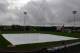 Mar 24, 2014; Sarasota, FL, USA; Dark clouds surround the stadium before the start of the spring training exhibition game between the Boston Red Sox and the Baltimore Orioles at Ed Smith Stadium. Mandatory Credit: Jonathan Dyer-USA TODAY Sports