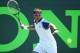 KEY BISCAYNE, FL - MARCH 21: Tommy Robredo of Spain returns a shot to Dominic Thiem of Austria during their match on day 5 of the Sony Open at Crandon Park Tennis Center on March 21, 2014 in Key Biscayne, Florida. (Photo by Al Bello/Getty Images)