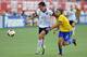 ORLANDO, FL - NOVEMBER 10: Forward Abby Wambach #20 of the U.S. Women's National Team controls the ball ahead of midfielder Andressa #6 of Brazil on November 10, 2013 at Florida Citrus Bowl Stadium in Orlando, Florida. (Photo by Brian Blanco/Getty Image