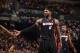 INDIANAPOLIS, IN - MARCH 26: LeBron James #6 of the Miami Heat reacts during a game on March 26, 2014 at Bankers Life Fieldhouse in Indianapolis, IN. NOTE TO USER: User expressly acknowledges and agrees that, by downloading and or using this photograph,