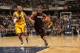 INDIANAPOLIS - MARCH 26: Chris Bosh #1 of the Miami Heat drives to the basket against the Indiana Pacers at Bankers Life Fieldhouse on March 26, 2014 in Indianapolis, Indiana. NOTE TO USER: User expressly acknowledges and agrees that, by downloading and