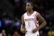 Jan 8, 2014; Houston, TX, USA; Houston Rockets point guard Isaiah Canaan (1) enters the game during the fourth quarter against the Los Angeles Lakers at Toyota Center. Mandatory Credit: Andrew Richardson-USA TODAY Sports