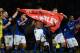 CHESTERFIELD, ENGLAND - FEBRUARY 18: Chesterfield players celebrate after reaching the final of the Johnstone's Paint Northern Area Final match at Proact Stadium on February 18, 2014 in Chesterfield, England. (Photo by Tony Marshall/Getty Images)