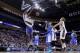 ST LOUIS, MO - MARCH 23: Cleanthony Early #11 of the Wichita State Shockers shoots the ball against the Kentucky Wildcats during the third round of the 2014 NCAA Men's Basketball Tournament at Scottrade Center on March 23, 2014 in St Louis, Missouri. (P