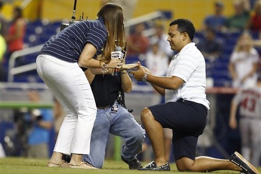 A World Series marriage proposal