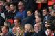 Sherwood watches on from the stands during Tottenham's 4-0 loss to Liverpool last weekend.