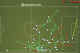 Townsend's attempted passes versus Arsenal last month.