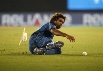 Sri Lankan captain Malinga was unlucky to drop Virat Kohli early in the Indian's proceedings.