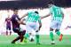 BARCELONA, SPAIN - APRIL 05: Alexis Sanchez (L) of FC Barcelona duels for the ball with Lorenzo Reyes (C) and Juan Carlos Perez 'Juankar' of Real Betis Balompie during the La Liga match between FC Barcelona and Real Betis Balompie at Camp Nou on April 5,