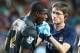 SO KON PO, HONG KONG - JULY 24: Micah Richards of Mancester City is treated by medical staff after a collision during the Barclays Asia Trophy Semi Final match between Manchester City and South China at Hong Kong Stadium on July 24, 2013 in So Kon Po, Ho